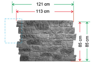 Scheda tecnica pannello pierta ricostruita Muro Vesio